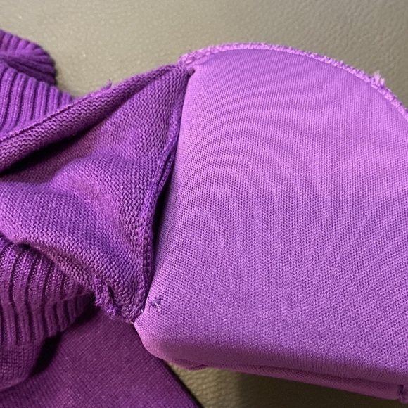 Sergio Hudson X Target  Strong Shoulder Sweater Dress - Purple - Nwt - Picture 11 of 11